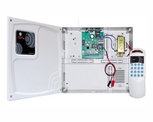 Central y teclado de un sistema de alarma